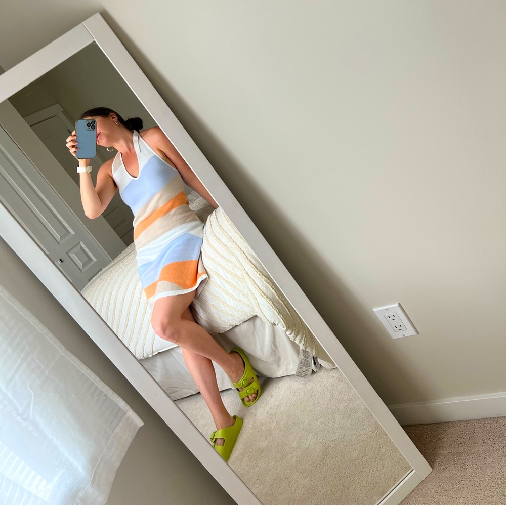 Sweater knit halter dress